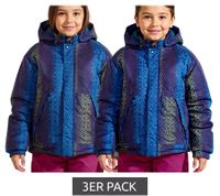 3er Pack Scout Schnee-Jacke SNOWY Kinder Winter-Jacke Jungen und Mädchen Funktions-Jacke mit Kapuze 6190 3006 Blau/Bunt 3er Pack Scout Schnee-Jacke SNOWY Kinder Winter-Jacke Jungen und Mädchen Funktions-Jacke mit Kapuze 6190 3006 Blau/Bunt