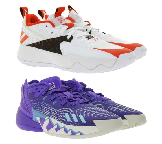 adidas basketball shoes sustainable indoor shoes with bounce sole GY8965 Dame Certified Extply 2.0 Damian Lillards Style White/Red or HR0710 D.O.N. Issue 4 Donovan Mitchell Style Purple/Blue/Beige