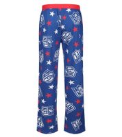 Confezione da 2 pantaloni da pigiama da uomo RE:COVERED X NFL Shield and Stars con logo NFL, pantaloni da pigiama in cotone, RCNFL1401, blu