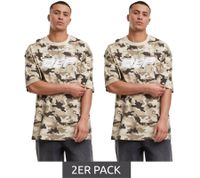 T-shirts souvenir DEF MERCH, camouflage, lot de 2