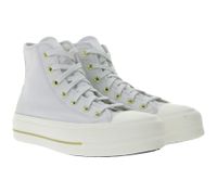 Converse Chuck Taylor All Star Lift Platform Tailored Lines - Zapatillas altas para mujer, estilo retro, con detalles dorados, A08237C, color gris