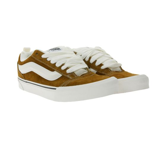 VANS Knu Skool Men's Sneakers with Suede Overlays, Skater Shoes, Lace-Up, VN000CS0BRO1 Brown