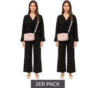 Sac à main WOWZILLA pour femme avec compartiments pratiques, sac bandoulière rose, sac de soirée tendance