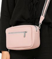 Sac à main WOWZILLA pour femme avec compartiments pratiques, sac bandoulière rose, sac de soirée tendance