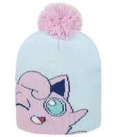 3er Sparpack POKEMON Beanie mit Bommel im Pummeluff Design Gaming-Mütze Strick-Beanie Fan-Artikel KC160211POK Blau/Rosa