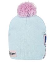 3er Sparpack POKEMON Beanie mit Bommel im Pummeluff Design Gaming-Mütze Strick-Beanie Fan-Artikel KC160211POK Blau/Rosa