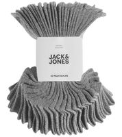 12 paires de chaussettes courtes JACK & JONES pour femme, chaussettes de sport, chaussettes basses en coton (référence 12260511), noires ou grises