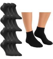 12 paires de chaussettes courtes JACK & JONES pour femme, chaussettes de sport, chaussettes basses en coton (référence 12260511), noires ou grises