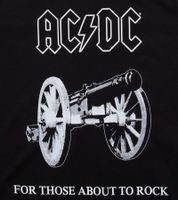 Camiseta RE:COVERED X ACDC para hombre, de algodón, con estampado grande y cuello redondo, MMPER842, color negro