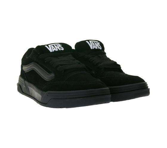 VANS Hylane Herren Sneaker in Veloursleder-Optik Skater-Schuhe mit 3D-Vansstreifen Schnür-Schuhe VN000D1JBKA1 Schwarz