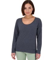 ALIFE AND KICKIN FarahAK A Women's Cotton Pullover Long-Sleeved Shirt, 2-Pack, Gray/Blue