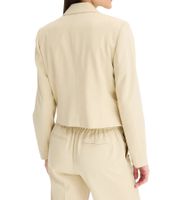 Blazer corto elegante da donna con bottoni decorativi, blazer da sera, blazer da lavoro, confezione da 2 pezzi 950017 Beige