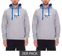 2-pack green SYLT "WINDSURF WORLD CUP SYLT" long-sleeved cotton hoodie for men with prints, 0100-010 Gray