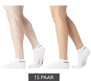 15 paires de chaussettes de sport Umbro, chaussettes de sport homme et femme, Oeko-Tex Standard 100 UMG/1/TC5/FX6, blanches