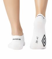 15 pairs of Umbro Sport Socks, men's and women's trainer socks, Oeko-Tex Standard 100 UMG/1/TC5/FX6, white