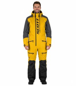 SCOTT DS Shell Dryo Monosuit Tuta monopezzo invernale/da motoslitta da uomo con membrana DRYOsphere per uso invernale, fuoristrada e motoslitta 273259 6770 Giallo/Grigio SCOTT DS Shell Dryo Monosuit Tuta monopezzo invernale/da motoslitta da uomo con membrana DRYOsphere per uso invernale, fuoristrada e motoslitta 273259 6770 Giallo/Grigio