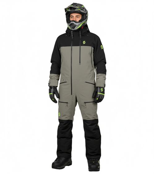 SCOTT Roop Dryo Monosuit Tuta monopezzo invernale/motoslitta da uomo con membrana DRYOsphere per la guida sulla neve e l'uso fuoristrada invernale 278409 7657 Beige-Grigio/Nero SCOTT Roop Dryo Monosuit Tuta monopezzo invernale/motoslitta da uomo con membrana DRYOsphere per la guida sulla neve e l'uso fuoristrada invernale 278409 7657 Beige-Grigio/Nero