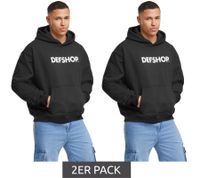 2-Pack Value Pack DEF MERCH Hoodies in Jet Black