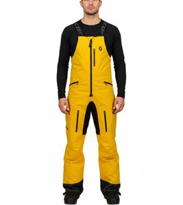 Pantaloni con bretelle da uomo SCOTT XT Shell Dryo, pantaloni da sci, pantaloni impermeabili da motoslitta, 278416-6642 Giallo Pantaloni con bretelle da uomo SCOTT XT Shell Dryo, pantaloni da sci, pantaloni impermeabili da motoslitta, 278416-6642 Giallo
