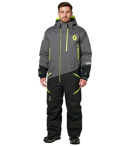 SCOTT DS-I Dryo Monosuit Herren Winter-/Schneemobil-Einteiler mit DRYOsphere 2L-Membran Motorfahrten im Schnee Winter-Offroad-Einsatz 292390 3865 Grau/Schwarz