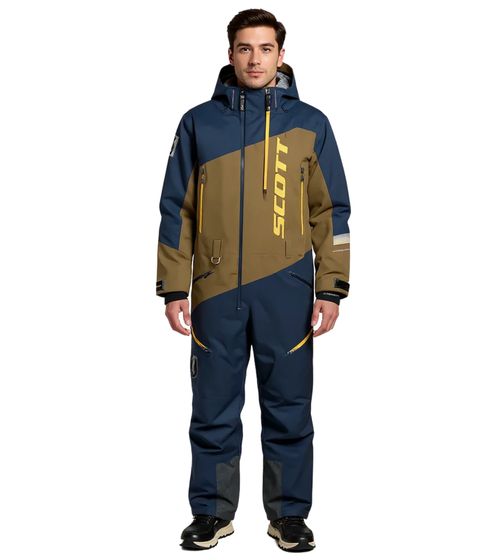 Combinaison monopièce hiver/motoneige SCOTT DS Shell Dryo pour homme avec membrane DRYOsphere 2L pour la motoneige et le tout-terrain hivernal. 292391 7030 Marron/Bleu Combinaison monopièce hiver/motoneige SCOTT DS Shell Dryo pour homme avec membrane DRYOsphere 2L pour la motoneige et le tout-terrain hivernal. 292391 7030 Marron/Bleu