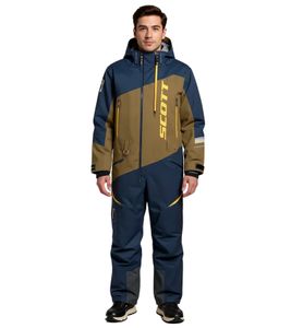 Tuta intera invernale/motoslitta SCOTT DS Shell Dryo Monosuit da uomo con membrana DRYOsphere 2L per motoslitta e uso invernale fuoristrada 292391 7030 Marrone/Blu Tuta intera invernale/motoslitta SCOTT DS Shell Dryo Monosuit da uomo con membrana DRYOsphere 2L per motoslitta e uso invernale fuoristrada 292391 7030 Marrone/Blu