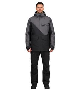 SCOTT XT Shell Dryo Men's Ski Jacket, Snowmobile Jacket, 10,000 mm Water Column, Snowboard Jacket 278413 6760 Gray/Black SCOTT XT Shell Dryo Men's Ski Jacket, Snowmobile Jacket, 10,000 mm Water Column, Snowboard Jacket 278413 6760 Gray/Black