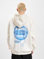 Sweat à capuche Fokus x Def pour homme avec poche kangourou et imprimés variés, noir ou blanc