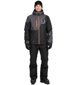 Giacca da sci da uomo SCOTT XT Move Dryoo, giacca da motoslitta, colonna d'acqua 10.000 mm, giacca da snowboard 273260 6373 Grigio/Nero Giacca da sci da uomo SCOTT XT Move Dryoo, giacca da motoslitta, colonna d'acqua 10.000 mm, giacca da snowboard 273260 6373 Grigio/Nero