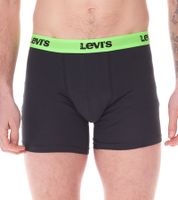 14er Pack LEVI`S Herren Boxershorts Baumwoll-Unterwäsche mit farblichen Akzenten am Bund in Geschenkbox 701225625 001 Schwarz/Grün/Blau/Rot