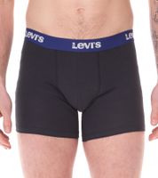 14er Pack LEVI`S Herren Boxershorts Baumwoll-Unterwäsche mit farblichen Akzenten am Bund in Geschenkbox 701225625 001 Schwarz/Grün/Blau/Rot