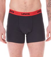 14er Pack LEVI`S Herren Boxershorts Baumwoll-Unterwäsche mit farblichen Akzenten am Bund in Geschenkbox 701225625 001 Schwarz/Grün/Blau/Rot