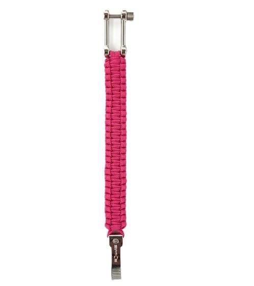 I-BRACE Paracord Bracelet, Survival Rope Braided into a Bracelet Made of Tear-Resistant Parachute Cord, Pink