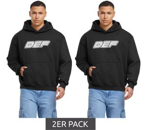 Confezione risparmio da 2 felpe con cappuccio DEF MERCH Souvenir in nero corvino Confezione risparmio da 2 felpe con cappuccio DEF MERCH Souvenir in nero corvino
