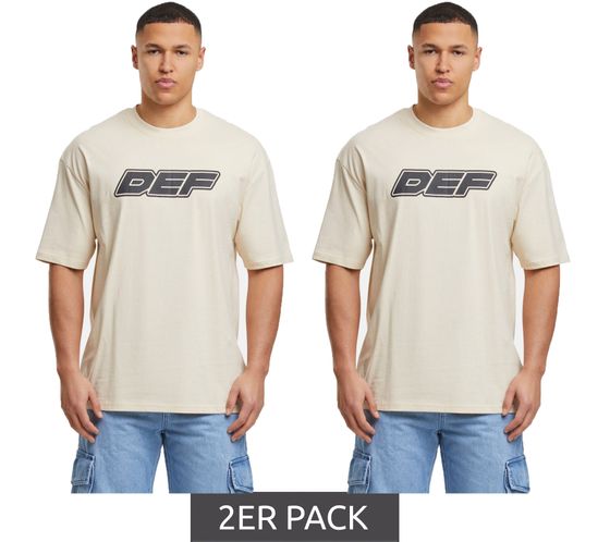 2-pack DEF MERCH Souvenir T-shirts in whitecap gray