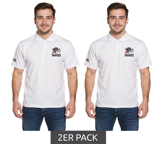 Polo ELF Helvetic Guards, Bianco Brillante, Confezione da 2