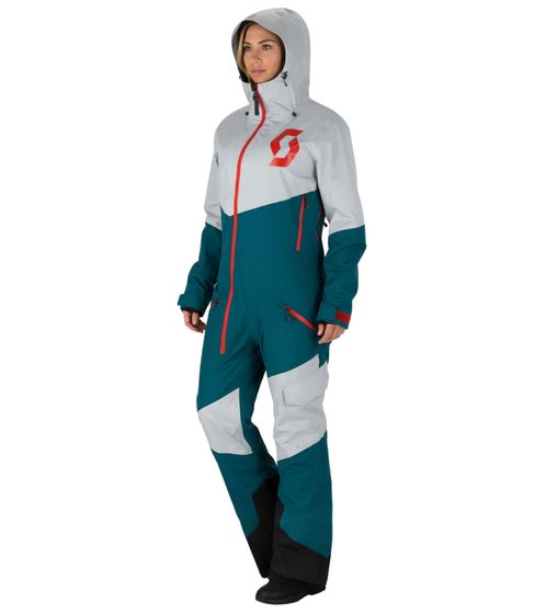 SCOTT Back-X Dryo Women's Winter/Snowmobile One-Piece Suit with Breathable Mesh Lining for Snow Motoring and Winter Off-Road Use 274820 6773 Blue/Gray SCOTT Back-X Dryo Women's Winter/Snowmobile One-Piece Suit with Breathable Mesh Lining for Snow Motoring and Winter Off-Road Use 274820 6773 Blue/Gray