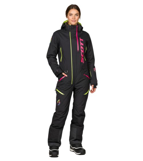 SCOTT DS Shell Dryo Monosuit Damen Winter-/Schneemobil-Einteiler mit DRYOsphere 2L-Membran Motorfahrten im Schnee Winter-Offroad-Einsatz 282394 1254 Schwarz