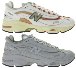 Sneakers New Balance 1000 da donna e da uomo con ammortizzazione ABZORB M1000 Bianco/Beige/Rosso o Argento