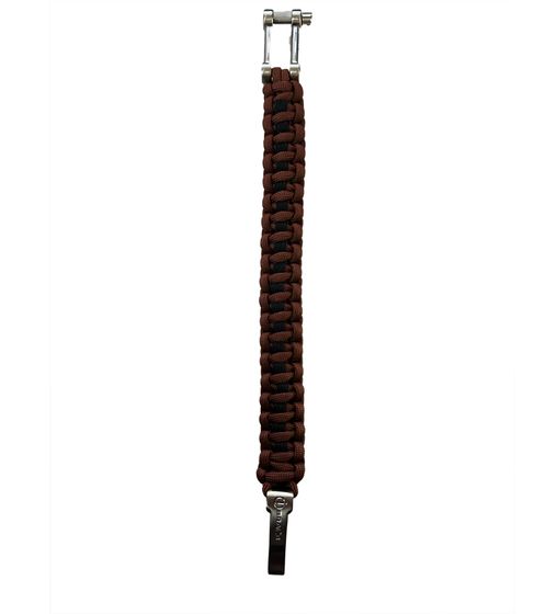I-BRACE Paracord Bracelet, Survival Rope Braided Bracelet Made of Tear-Resistant Parachute Brown