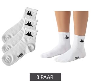 3 Pairs of Kappa Low-Cut Cotton Socks with Logo for Everyday Use, 304M5N0 923 White 3 Pairs of Kappa Low-Cut Cotton Socks with Logo for Everyday Use, 304M5N0 923 White