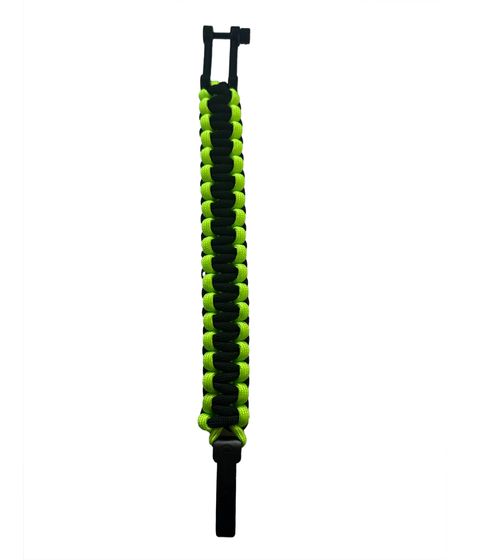 I-BRACE Paracord Bracelet Survival Cord Bracelet Woven from Tear-resistant 550 Parachute Cord IB1010 Black/Green