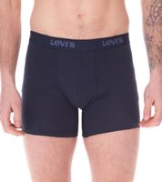14er Pack LEVI`S Herren Boxershorts Baumwoll-Unterwäsche mit farblichen Akzenten am Bund in Geschenkbox 701225625 002 Blau/Weiß