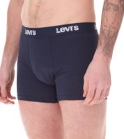 14er Pack LEVI`S Herren Boxershorts Baumwoll-Unterwäsche mit farblichen Akzenten am Bund in Geschenkbox 701225625 002 Blau/Weiß