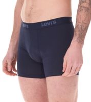 14er Pack LEVI`S Herren Boxershorts Baumwoll-Unterwäsche mit farblichen Akzenten am Bund in Geschenkbox 701225625 002 Blau/Weiß