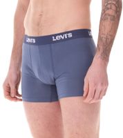 14er Pack LEVI`S Herren Boxershorts Baumwoll-Unterwäsche mit farblichen Akzenten am Bund in Geschenkbox 701225625 002 Blau/Weiß