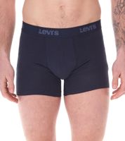 14er Pack LEVI`S Herren Boxershorts Baumwoll-Unterwäsche mit farblichen Akzenten am Bund in Geschenkbox 701225625 002 Blau/Weiß