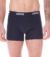 14er Pack LEVI`S Herren Boxershorts Baumwoll-Unterwäsche mit farblichen Akzenten am Bund in Geschenkbox 701225625 002 Blau/Weiß