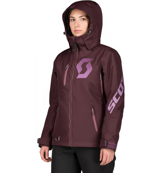 Giacca da sci SCOTT Move Dryo da donna, giacca da motoslitta, giacca da sci antivento e impermeabile con membrana DRYOsphere, 273265 3850 Rosso Vino