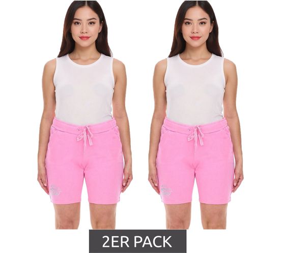 2-pack SOCCX women's leisure shorts, short cotton trousers, summer shorts, 364388_2007 Pink